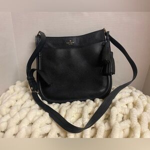 kate spade Black Pebbled Leather Orchard Street Crossbody